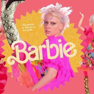 Weird Barbie ZARA black and white snake print cowboy western boots size 7.5 38